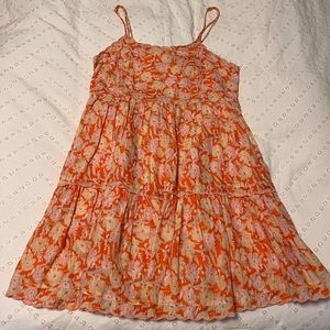 Orange summer dress